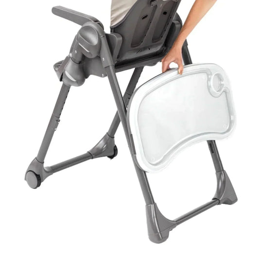 CHICCO Polly Space-Saving Fold High Chair - Black