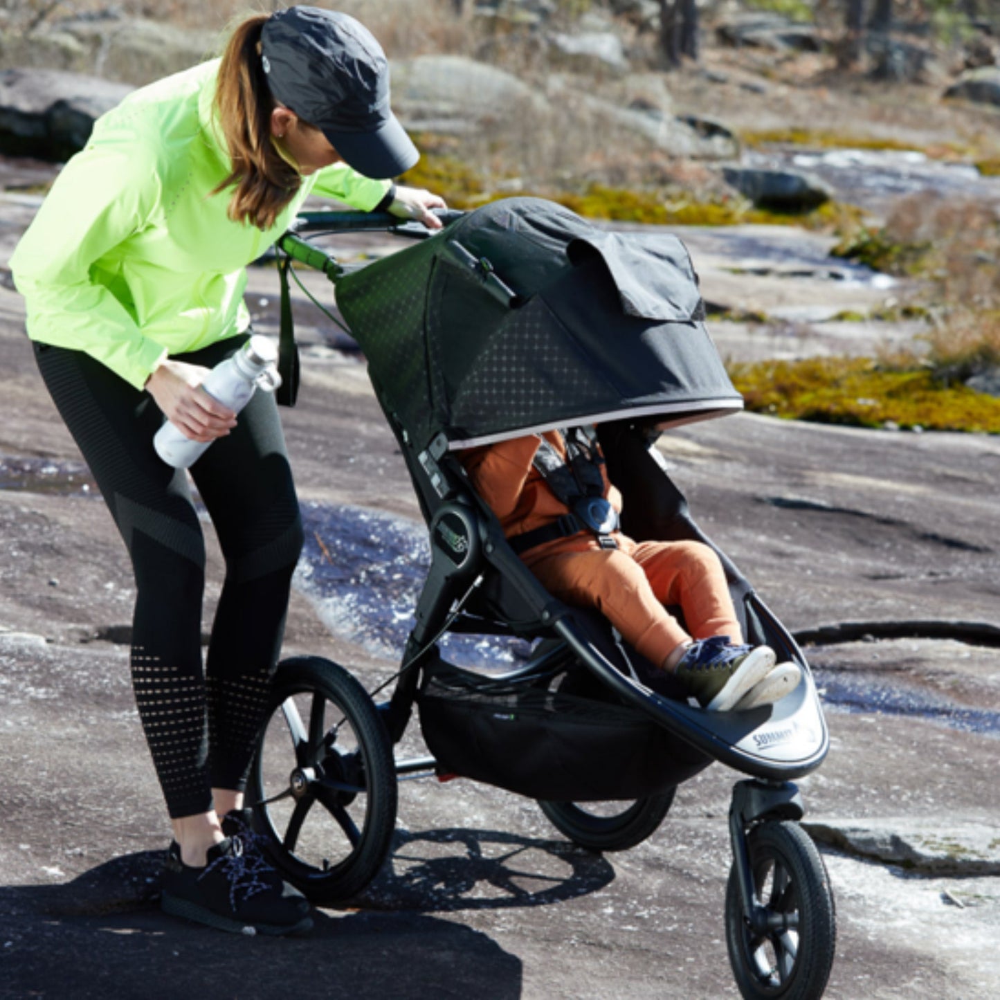 BABY JOGGER Summit X3 Single Stroller - Midnight Black