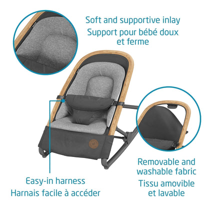 MAXI COSI Minla High Chair + Kori Rocker Bundle