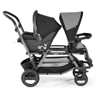 PEG PEREGO Duette Piroet Double Stroller - City Grey