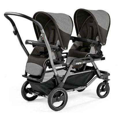 PEG PEREGO Duette Piroet Double Stroller - City Grey