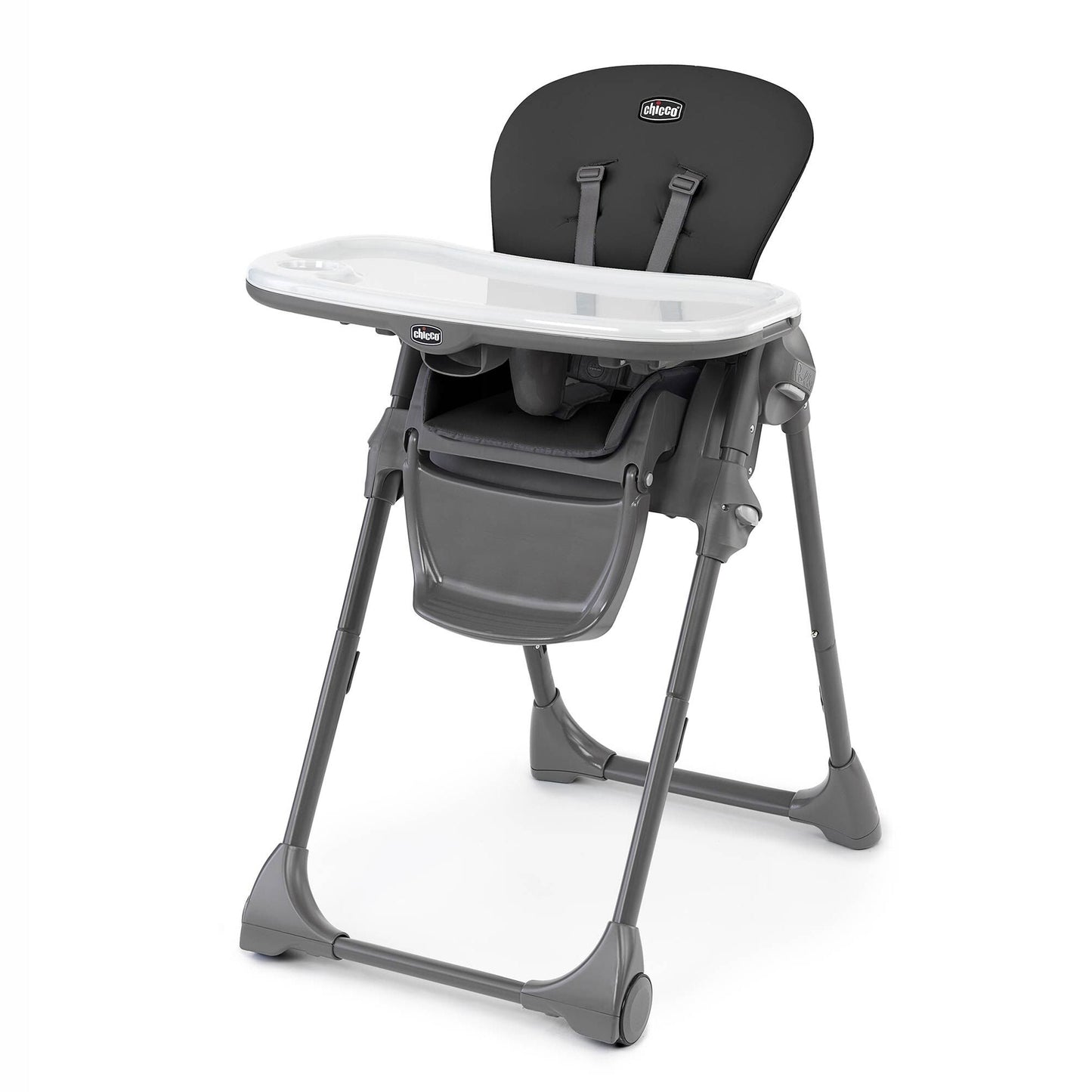 CHICCO Polly Space-Saving Fold High Chair - Black
