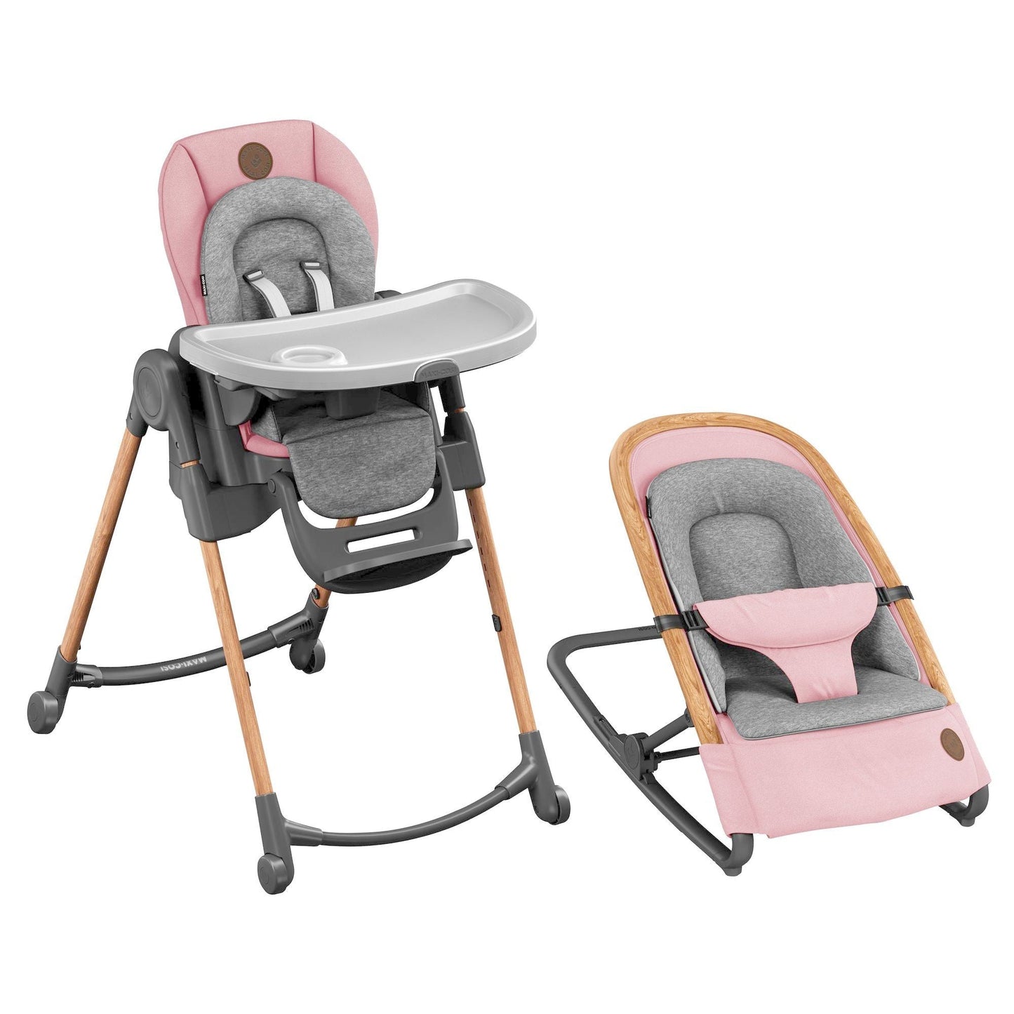 MAXI COSI Minla High Chair + Kori Rocker Bundle