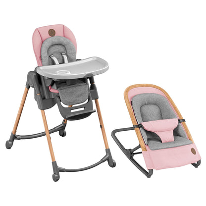MAXI COSI Minla High Chair + Kori Rocker Bundle
