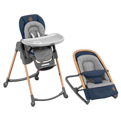 MAXI COSI Minla High Chair + Kori Rocker Bundle
