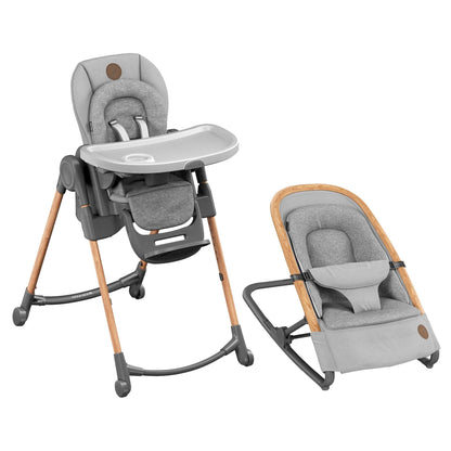 MAXI COSI Minla High Chair + Kori Rocker Bundle
