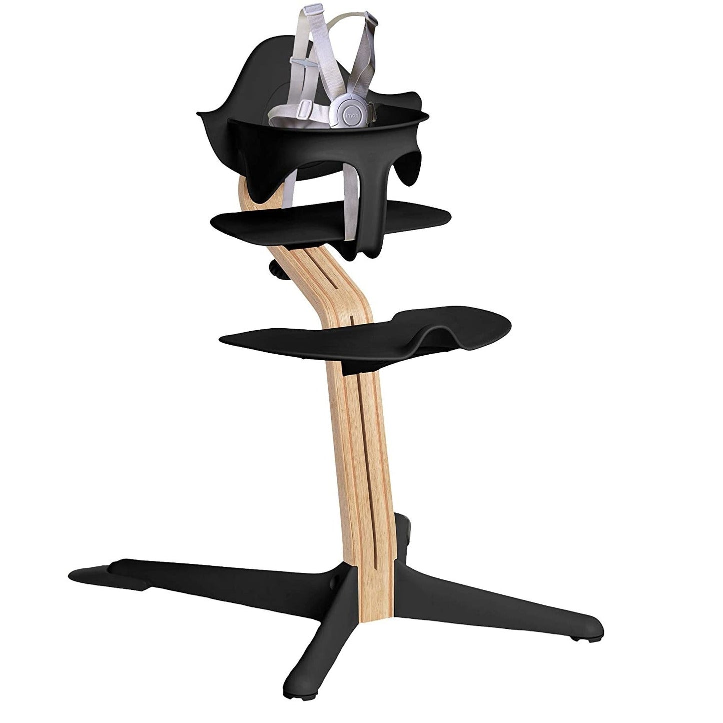NOMI Highchair - Black / White Oak