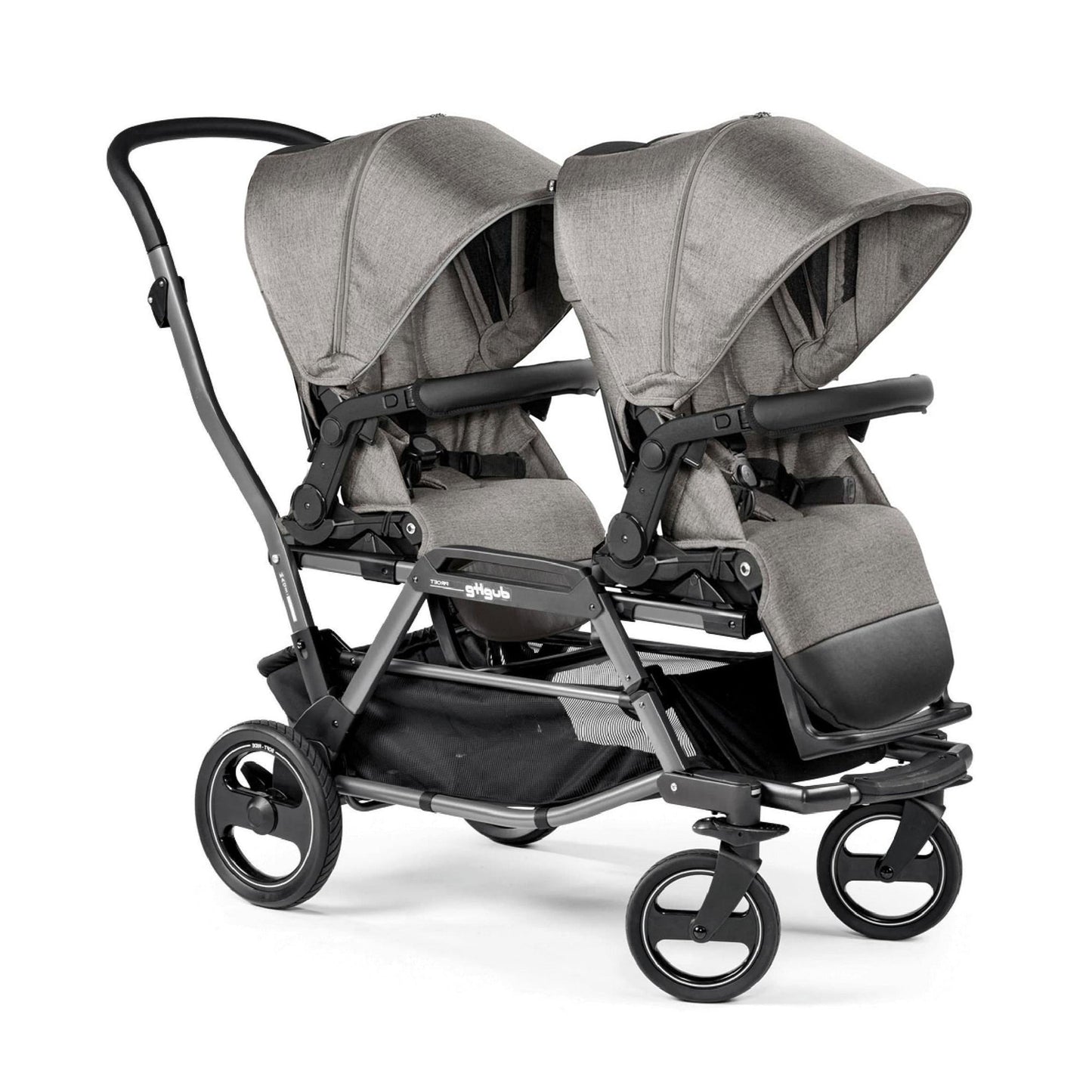 PEG PEREGO Duette Piroet Double Stroller - City Grey