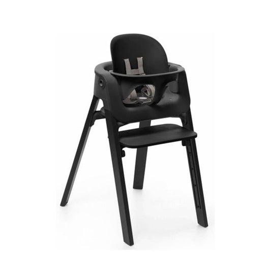 STOKKE Steps HighChair (incl. Legs, Seat, Footrest, Babyset) - Black